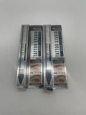 2 Pack Maybelline Tattoo Studio Brow Lift Stick 255 Soft Brown 0.038 oz