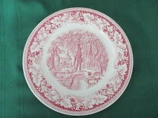 Collector plate Homer Laughlin Currier & Ives "Home Sweet Home"