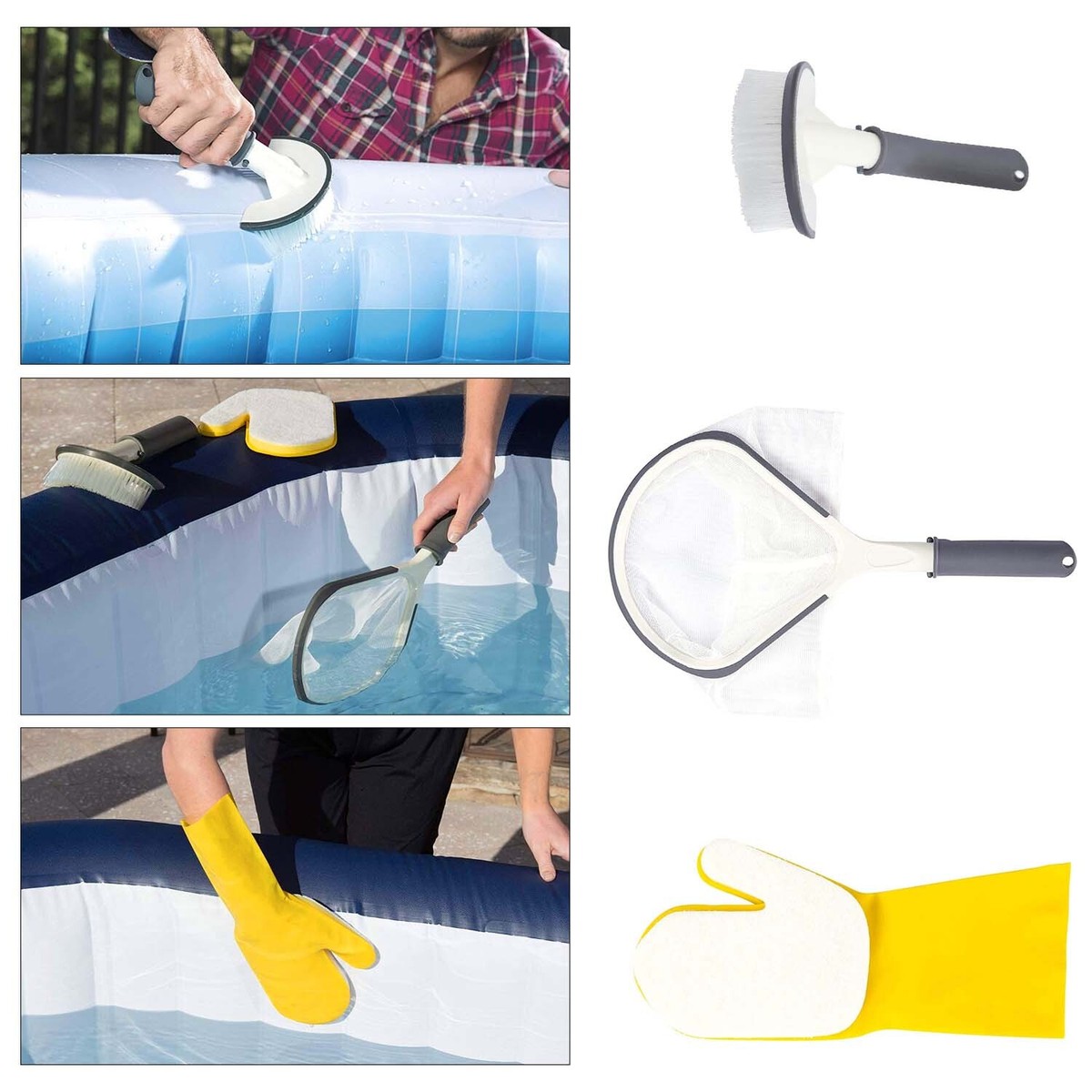 Lay-Z-Spa Bestway Cleaning Kit All-In-One Tool Set for Inflatable