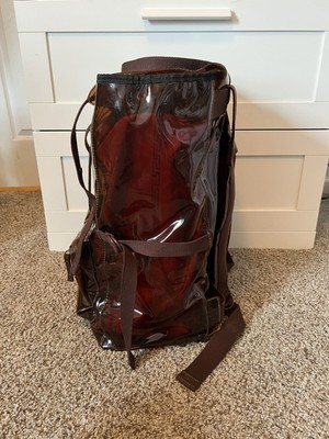Raf Simons x Eastpak Volume Topload Backpack Transparent PVC Brown 