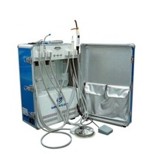Greeloy GU-P206 Dental Portable Unit+Air Compressor+Curing Light+Scaler 2H/4H US