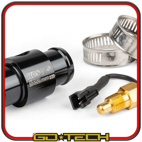 RACCORDO TUBO ACQUA 22 mm SENSORE TEMPERATURA con ADATTATORE per TERMOMETRO KOSO - Foto 6 di 9