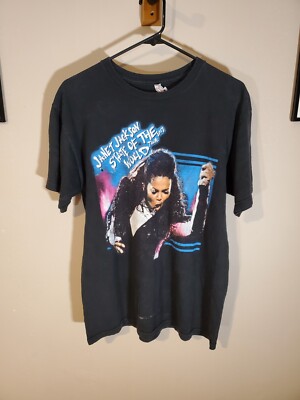 Janet Jackson Vintage Style Tour T-shirt (Medium) | eBay