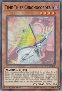 Time Thief Chronocorder - IGAS-EN018 - Common - 1st Edition x3 - Near Mint