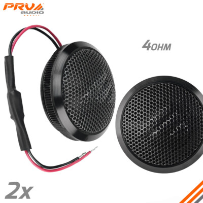 PRV Soft Dome Tweeter TW100SD-4 Built-In Crossover 100 Watts PAIR 4 Ohm - 28 mm