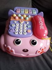 Baby Phone Toy,Baby Toy Phone Cartoon Baby Piano Music Light Toy Children Pre...
