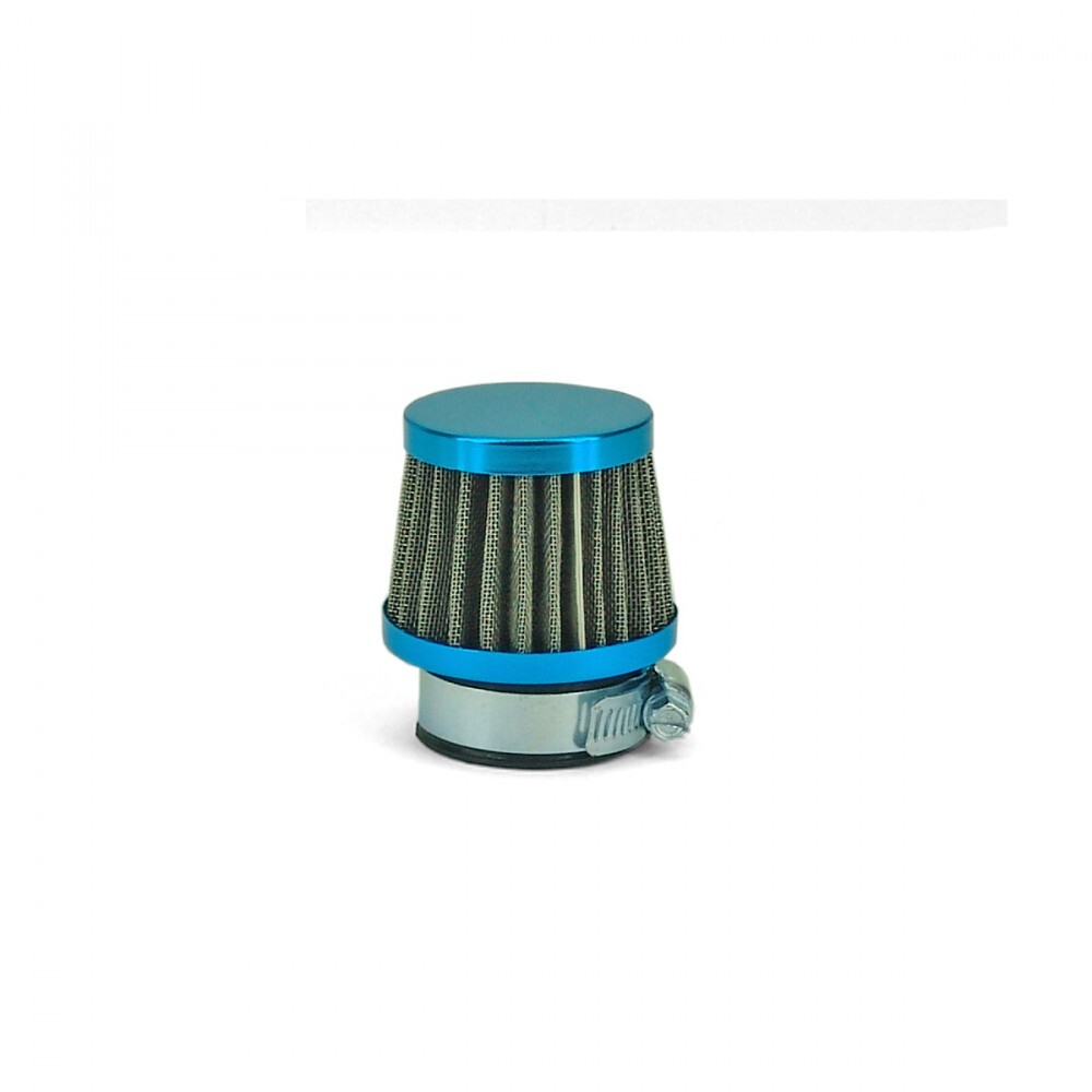 Sports air filter TNT steel fabric blue straight 28 35mm for