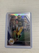 2021 Panini Prizm Draft Picks Collegiate #6 Tom Brady Silver SP Michigan Rare