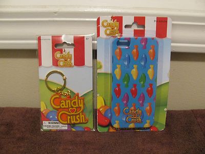  Candy Crush iPhone 5/5s Case & Candy Crush Key Chain ~New Factory-Sealed~