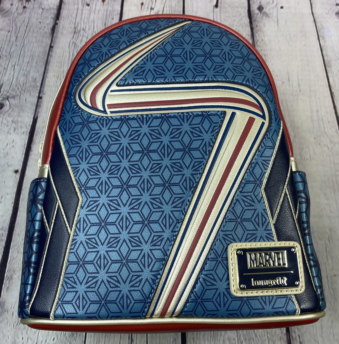 2022 NEW Disney Parks Ms. Marvel Loungefly Mini Backpack NWT  display picture 1