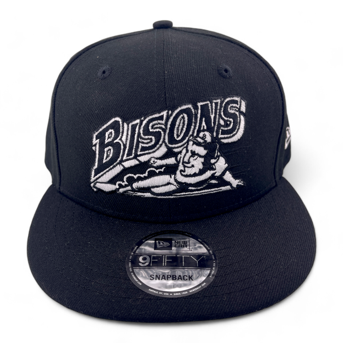 New Era Buffalo Bisons MiLB Black/White B-Dub 9FIFTY Snapback
