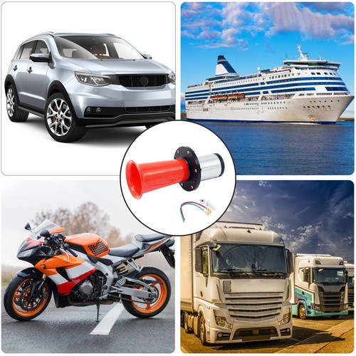 LOUD AHOOGA/OOGA ANTIQUE VINTAGE CLASSIC OLD CAR/TRUCK AIR HORN 12V RED