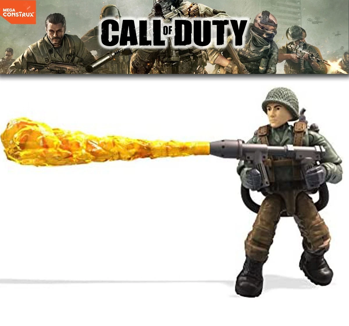 Mega Construx Call of Duty Series 3 Incendiary Soldier Figure
