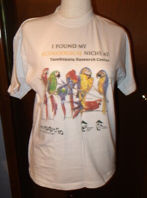 Rainforest Expeditions I Found My Niche Tambopata Research Parrot Shirt Small