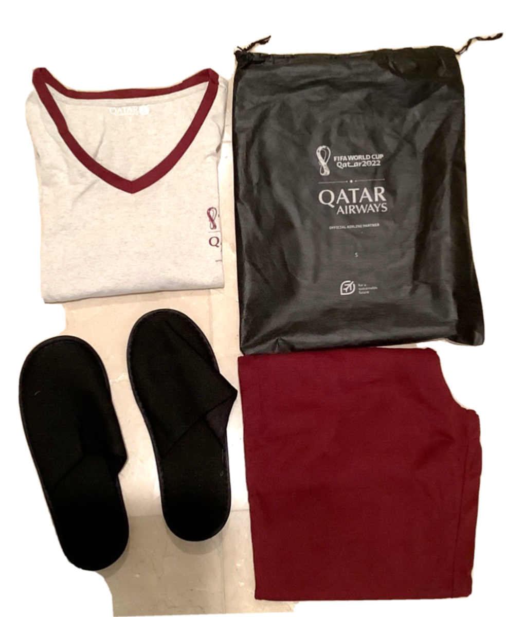 FIFAワールドカップ 2022 コラボ ルームウェア/パジャマ カタール航空 FIFA World Cup 2022 Qatar Airways Pajamas Business Class Amenity