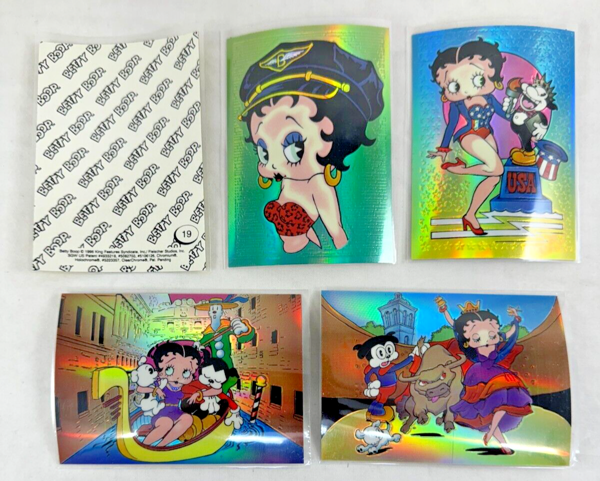BETTY BOOP SERIES 1 (1996) Complete HOLOCHROME Parallel Sticker