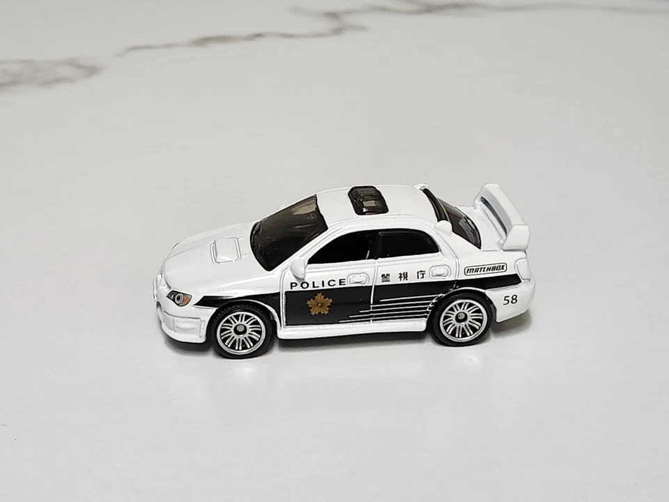2024 Matchbox Police 2007 Subaru Impreza WRX 1:64 Collectible 5-Pack Exclusive - Image 2 of 4