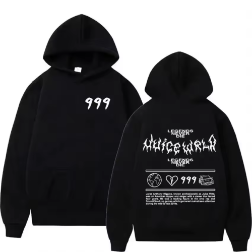 Juice Wrld Rapper Hoodie For Men Women Popular Street Fashion Sweater Hip Hop