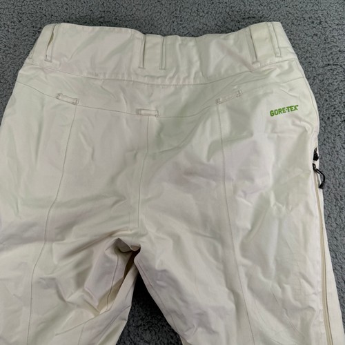 Patagonia Pants Womens Medium Cream Gore Tex Insulated Powder Bowl Ski Snow - Picture 17 of 19