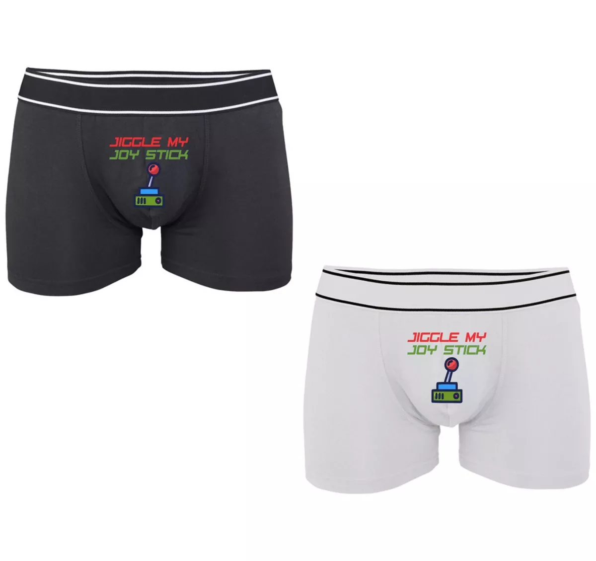 Jiggle My Joy Stick Gift Short Men's Boxer Funny Naughty Gamer