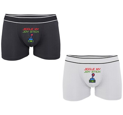Jiggle My Joy Stick Geschenk Short Herren Boxer lustig frech Gamer Stick Unterwäsche