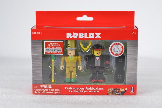 Roblox Outrageous Robloxians Mr Bling Skaterboi With Virtual Code Series 1 For Sale Online Ebay - upc 681326107064 mr bling bling roblox mr bling bling