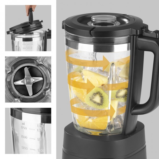 N8WERK Standmixer Smoothie Maker Blender Milchshaker Glas 1,75 eBay