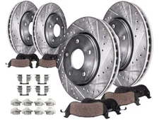 For 2016-2021 Toyota Land Cruiser Brake Pad and Rotor Kit Detroit Axle 71393BJ