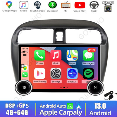 10.1'' Apple Carplay For Mitsubishi Mirage 2012-2018 Android 13 Car Stereo Radio