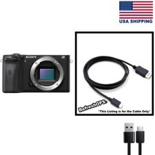 Sony Mirrorless Alpha A6600 Digital Camera USB Cable Transfer Cord Replacement