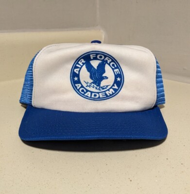 Vintage Air Force Academy Trucker Snapback Hat Cap USAFA Made In USA 1980s 
