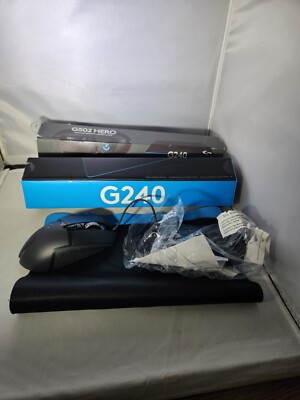 Logitech G502 HERO High Performance Gaming Mouse, G240 Cloth Mouse Pad 16000 DPI