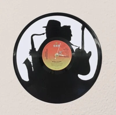 HANDMADE RECORD CLOCK Bruce Springsteen 12" Vinyl Record Clock