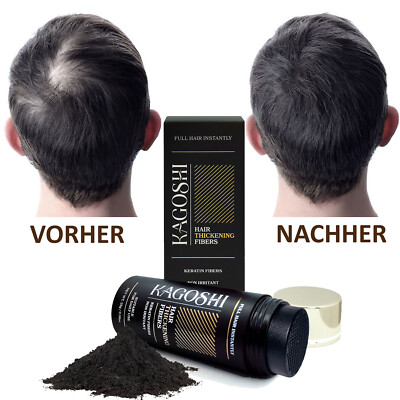 KAGOSHI 28g Haarfasern Haarverdichter Streuhaar Haarpulver Hair Building Fibers