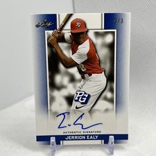 2018 Leaf Perfect Game All-American Classic Blue Jerrion Ealy Auto /3 DI-JE1