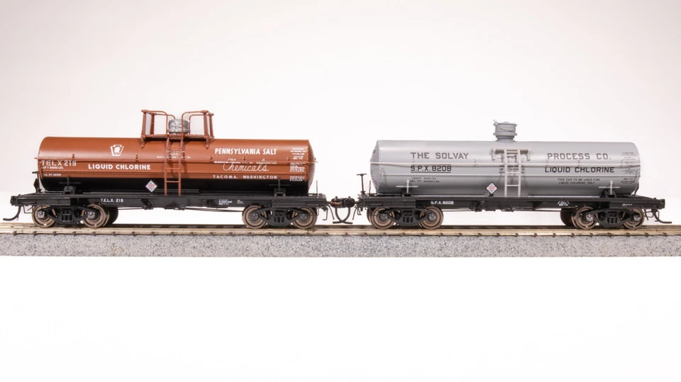 Broadway Limited 7665 HO Penn Salt Solvay Process 6000 Gallon Tank 2-Pack C - Image 4 of 4