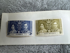 British Colonies & Territories 1937 King George VI Coronation 2 Stamps