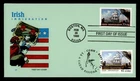 DR WHO 1999 FDC JOINT ISSUE IRELAND IRISH IMMIGRATION FARNAM HAND COLORED M76871