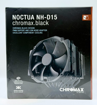 NOCTUA NH-D15 Chromax  Dual Tower CPU Cooler 140mm, Black - NEW