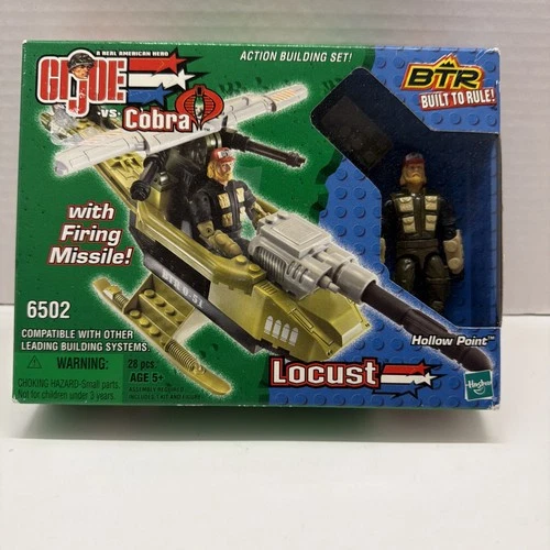 GI Joe Locust Built To Rule Vehicle Hollow Point 3.75" Figure 2002 BTR Vs Cobra