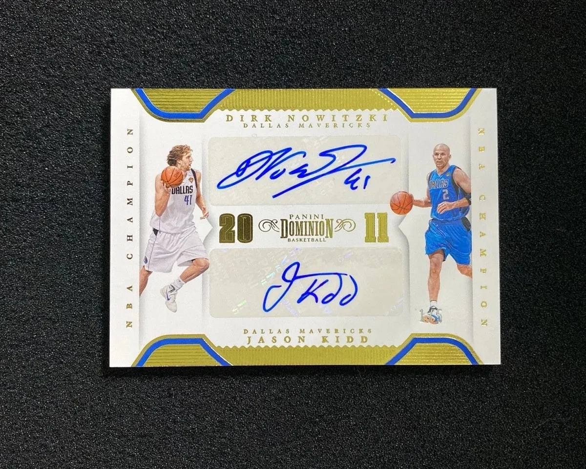 Panini Dirk Nowitzki Basketball Autographed Sports Trading Cards