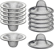 12 Pack Mesh Sink Drain Basket - Strainer,hair Catcher for Bathroom Sink,laundry