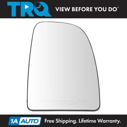 TRQ Right Upper Mirror Glass without Heat Clear Passenger Side for Ram CH1325193