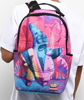 Sprayground x SpongeBob Patricasso Backpack New Black Bookbag Large School Bag