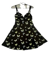 Urban Outfitters Butterfly Print Mini Sun Dress Size Small Festival Fair Summer