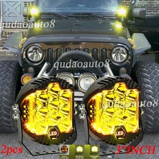 357 Round Led Work Light Spot Flood Pods Suv Driving Truck Off Road Fog Lamps