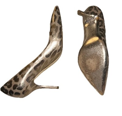 Women's Leopard Print Heels Emy Mack Size 9.5 B Amazing Condition