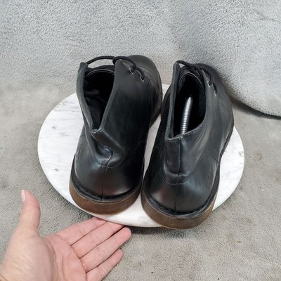 Ugg Shoes Mens Size 11 Black Leather Leighton Crepe Rubber Chukka Boots *GUC* Ugg Shoes Mens Size 11 Black Leather Leighton Crepe Rubber  main image 2