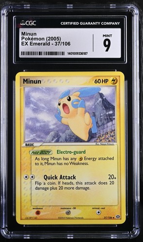 Minun graded CGC 9 for sale on eBay