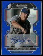 2022 Panini Prizm Draft Picks #PDP128 Ryan Jennings Base Autographs Blue #/99